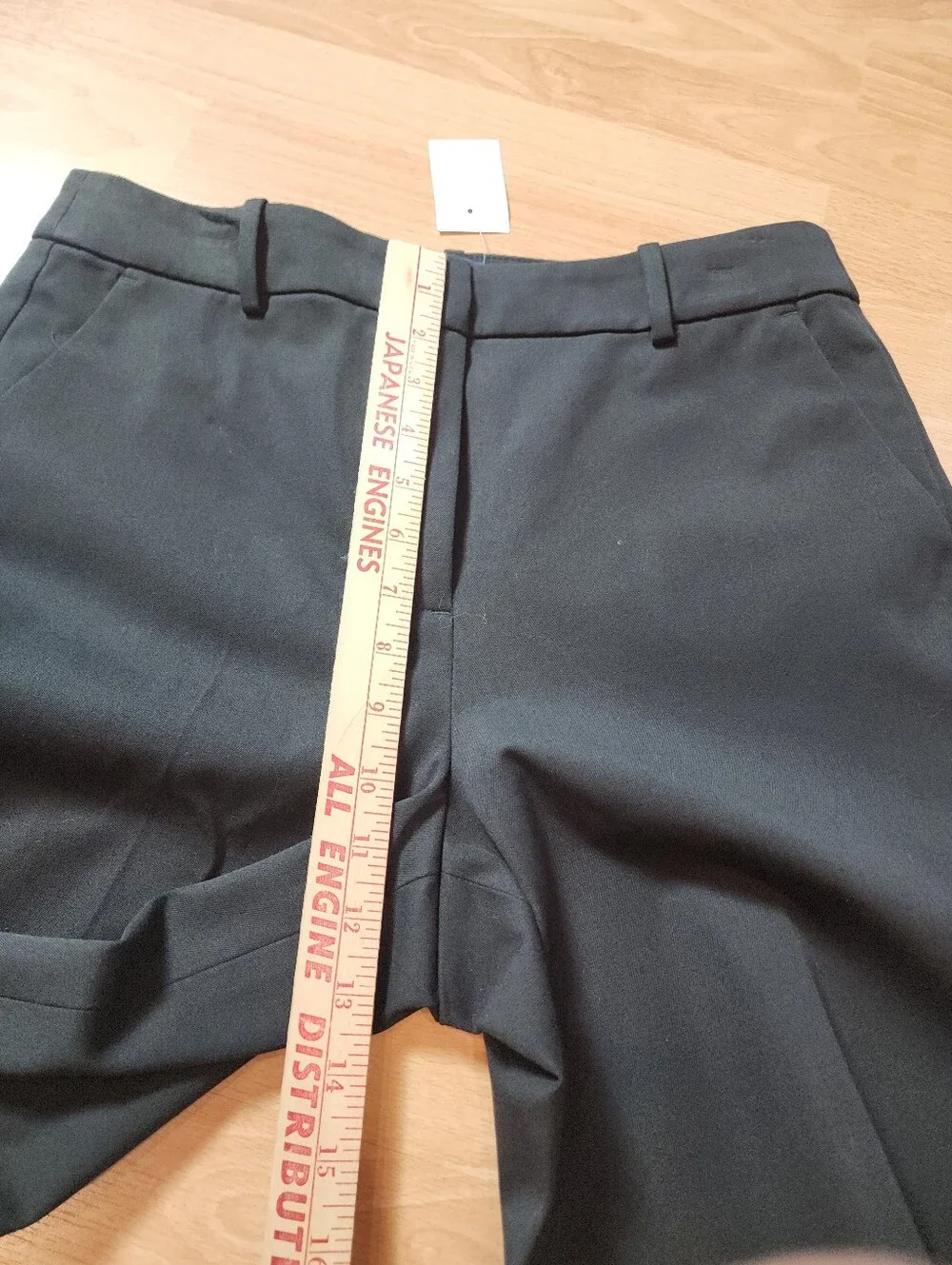NWT J. Crew Remy Black Pants Full Length Wide Leg Highrise Cotton Blend Size 8